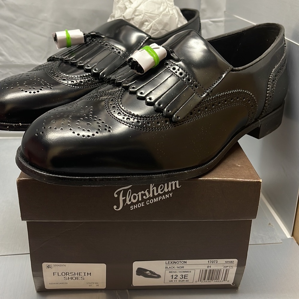 COPY - BNWT Florsheim Lexington Mens Dress shoes Black size 12